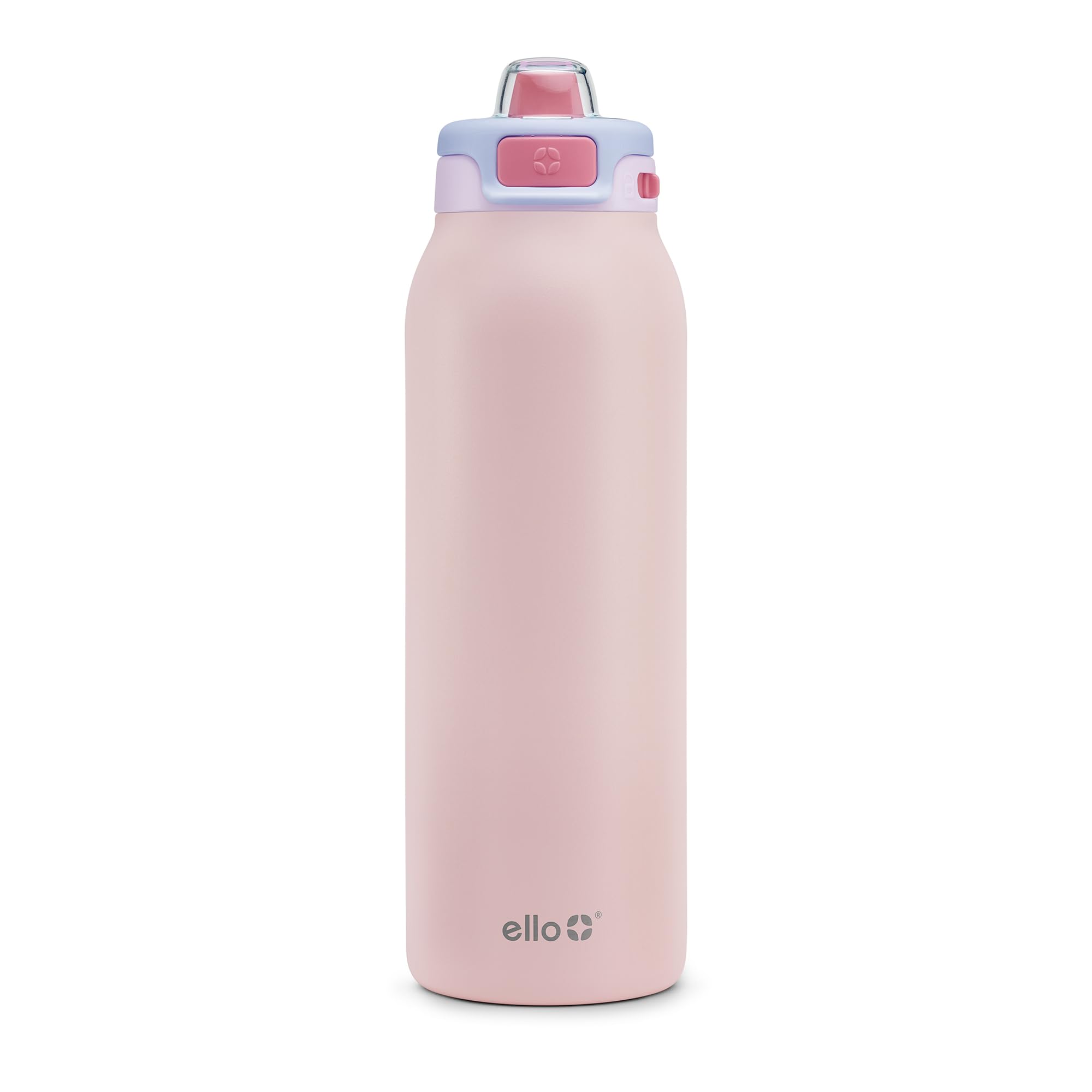 ElloPop & Fill 32 oz Stainless Steel Water Bottle with Fast Fill Technology, Double Wall & Vacuum Insulation, Leakproof Lock Lid, Reusable, BPA Free