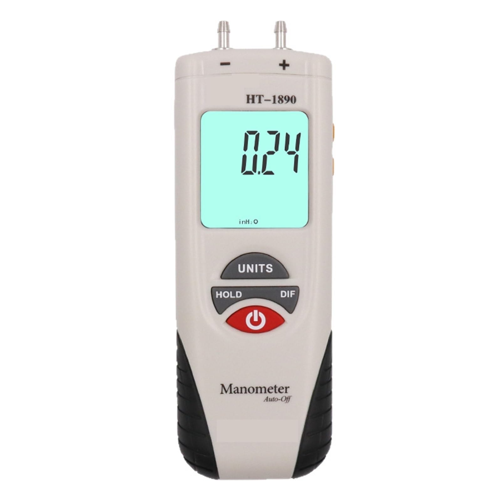 Poahncu One Color Pressure Regulator, Ht1890 Portable Lcd Digital Differential Pressure Gauge,For Spray Gun