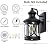 Laplusbelle 2-Pack Outdoor Wall Lights, Porch Lights, Waterproof Outdoor Wall Sconce, Exterior Light Fixture Matte Black with Clear Glass Shade for Garage Patio Front Door Balcony