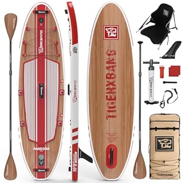 red stand up paddle board