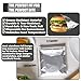 100 Pack Aluminum Foil Hamburger Bags – Grease-Resistant Burger Wrappers for Hot Sandwiches, Paninis, BBQ, Pretzels & More – BPA-Free, Disposable Takeout Food Sleeves by C&S Event Supply Co.