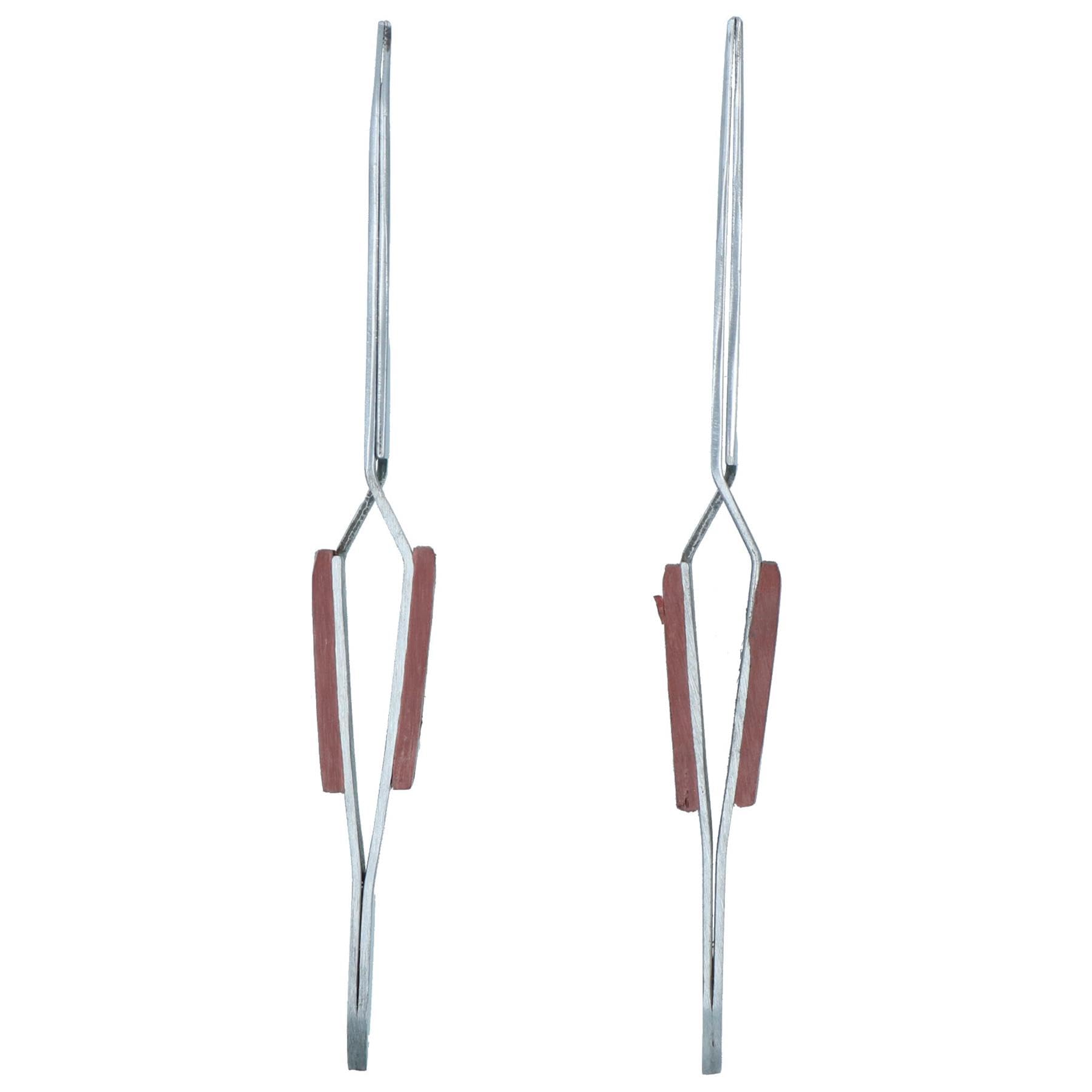 2-teiliges Pinzetten-Set – Selbstsichernd, Gebogene & Gerade Spitze, Ca. 16,4 Cm, Für Handwerk Und Hobby