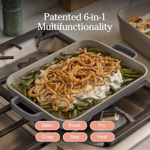 Image of Our Place Mini Griddle Pan | 9 inch (2 Qt) Nonstick Ceramic Griddle Pan for Stovetop & Oven | PFAS-Free, Oven-Safe up to 450F, Easy-Grip Handles | Char