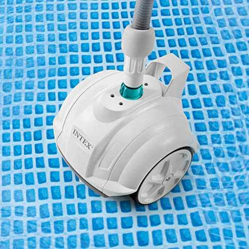 Image of INTEX 28007E ZX50 Suction-Side Above Ground Automatic Pool Cleaner: for Smaller Pools - Cleans Pool Floor - Removes Debris - Removable Filter Tray - 21ft Tangle Free Hose