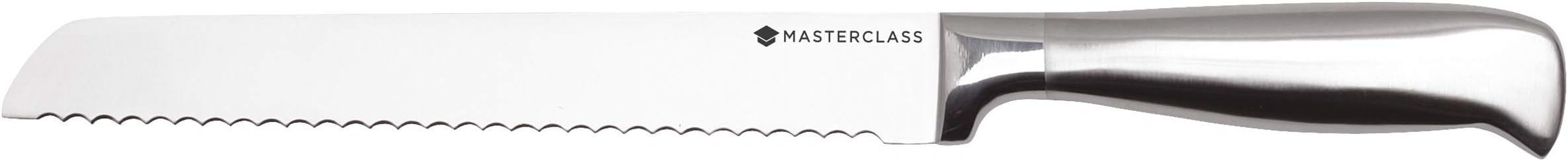 Bread Knife, Deluxe Stainless Steel, Durable Serrated Bread Knife 20cm (8"), Hanging Display Pack, Silver
