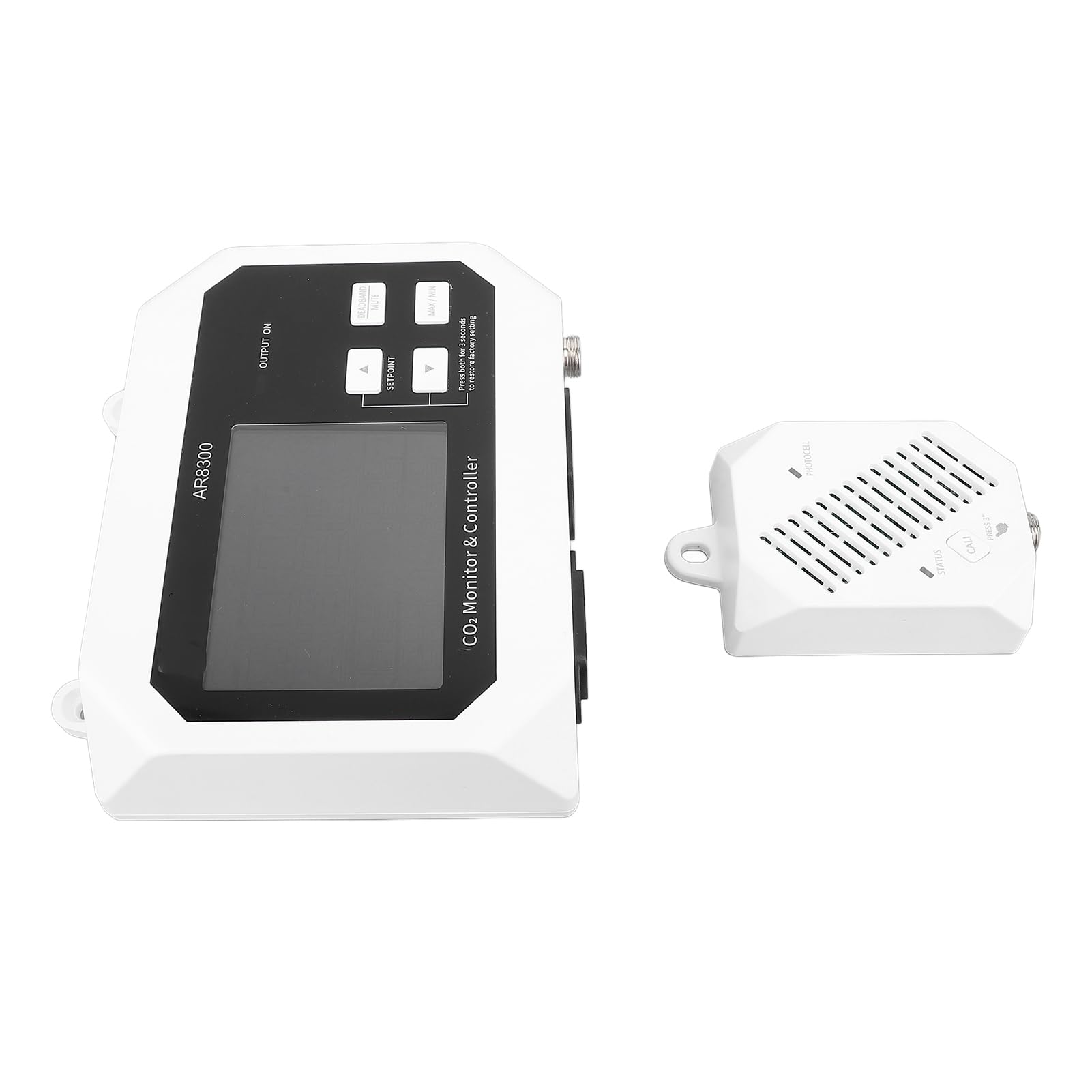 CO2 Controller Wall Mounted Multifunctional 3.8 Inch Color Screen Digital CO2 Monitor Tester (US Plug)-image-44