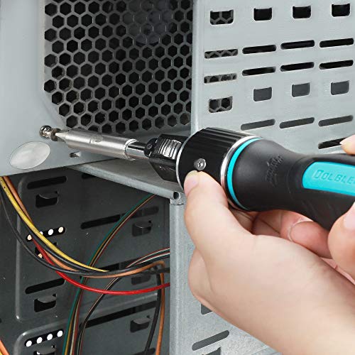 DOUBLEDRIVE Ratcheting Screwdriver Set - 2X Faster, 37-piece Repair Tool Kits for Laptop, PC, Furniture, DIY Hand Work