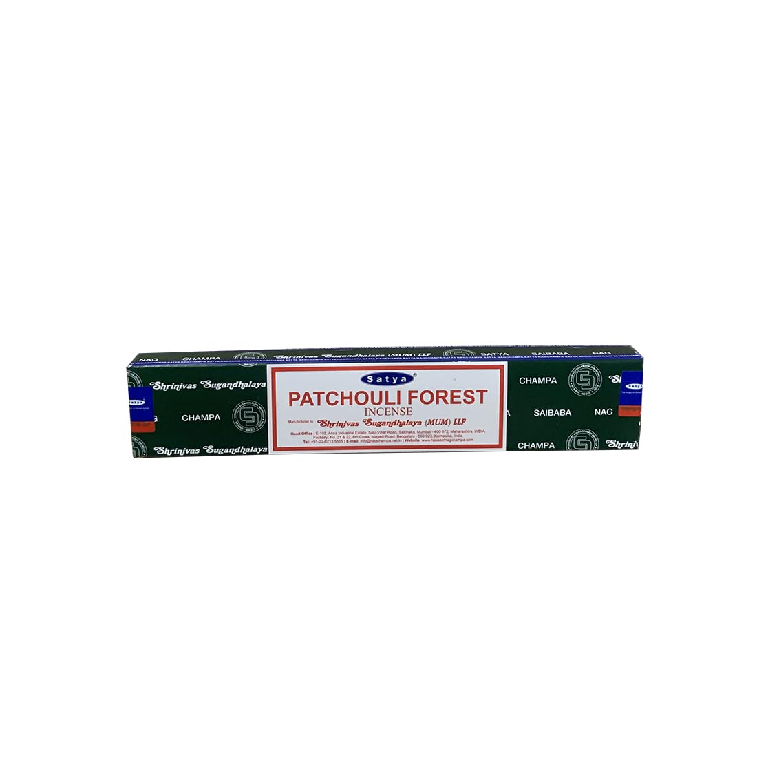 Giftlocaluk Earthy, Woody Patchouli With Green Undertones Satya Patchouli Forest Incense Sticks - Natural Hand-Rolled Earthy Aroma For Calm & Focus | Plastic-Free Dispatch - Winter Wellness Gift, For Home Fragrance