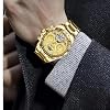 Fashion Business Men's Automatic Mechanical Watches Multifunctional Moon Phase Weekly Calendar Watch Waterproof Tourbillon Stainless Steel Strap Wristwatch Luminous