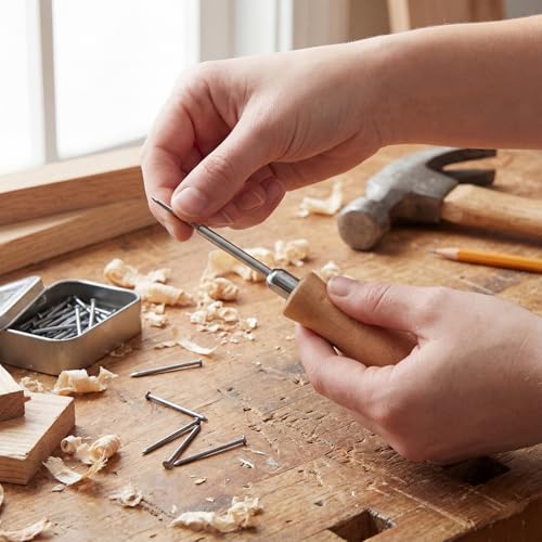 Leriton 2 Pack Magnetic Brad and Nail Driver Package Pin Pusher Tool Magnetic Brad Driver with Wooden Handle for Tool Accessories by Leriton - Image 4