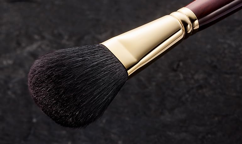 BISYODO Long Series Powder Brush - Round Flat Type