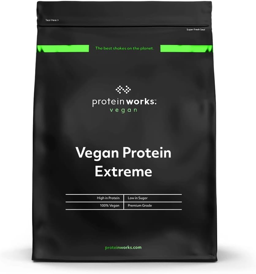 Protein Works - Vegan Protein Extreme | High Protein Powder | Plant Based Shake | Chocolate Fudge Brownie | 2.20 Pounds