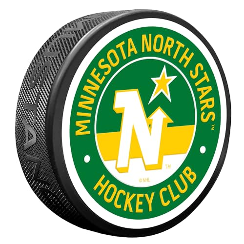Sports Decor Minnesota North Stars Vintage Stripe Puck