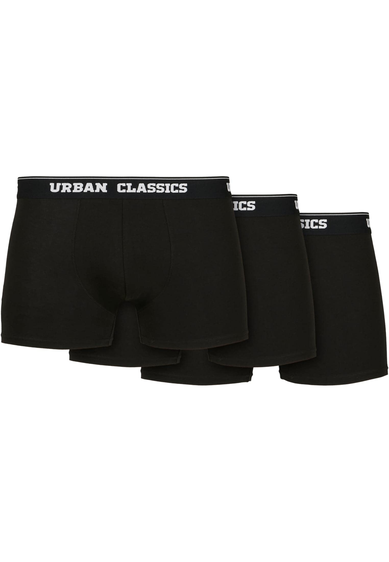 Urban Classics Men's Organic Boxer Shorts 3-Pack Boxer Shorts, black+black+black, 5XL