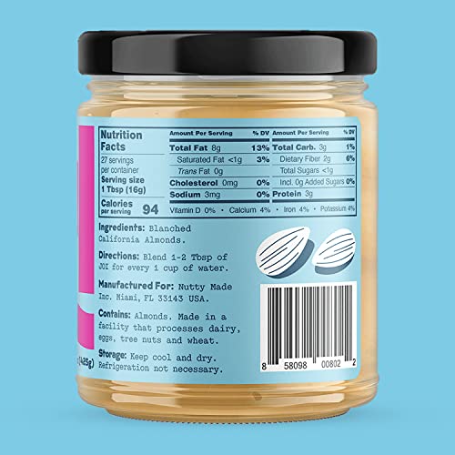 Unsweetened Almond Milk Concentrate Bundle By Joi - 3-Pack X 27 Servings - Vegan, Kosher, Shelf-Stable, Keto-Friendly, And Gluten-Free #TOP2