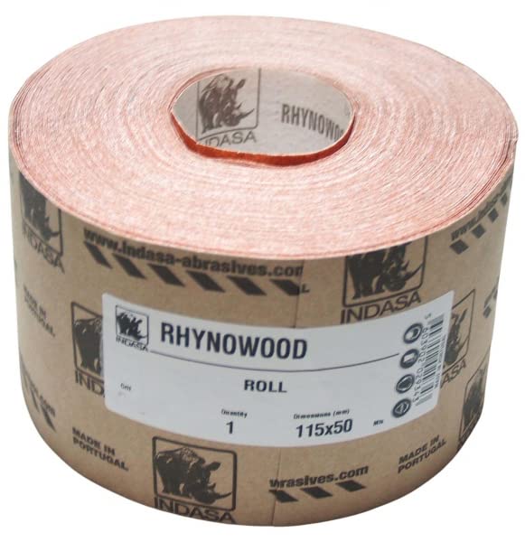 50m x 115mm INDASA Schleifrolle RHYNOWOOD div. Körnungen zur Auswahl (P180)