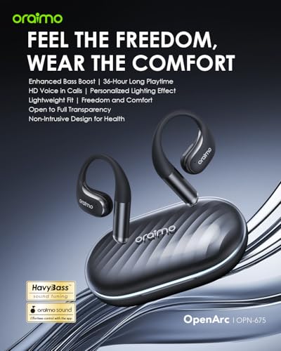 Écouteurs Bluetooth 5.4 Sport oraimo OpenArc pour Course à Pied