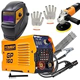 KIt Máquina Inversora 160 220v + Esmerilhadeira + Máscara + Eletrodo + Luvas e Mais!