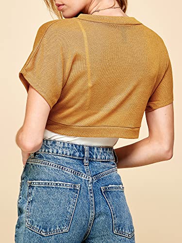 Image of Lock and Love Women's Versatile Open Front Lightweight Short Sleeve Bolero Shrug