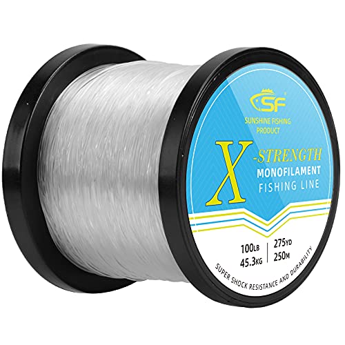 Image of SF Monofilament Fishing Line Premium Spool X-Strong Mono Nylon Material Leader Line for Saltwater Freshwater 8 /10 /12 /15 /20 /25 /30 /40 /50 /60 /80 /100LB