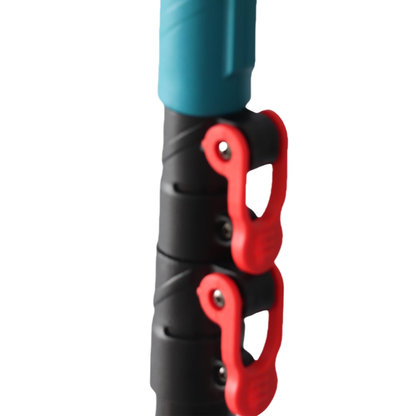 Generic Asta di Prolunga Telescopica a Ramo Alto per Potatore Elettrico 1,25-2,4 M Asta da Potatura Leggera per BL1840, Angolo della Testa Regolabile per Giardinaggio Lega di Alluminio ABS Blu