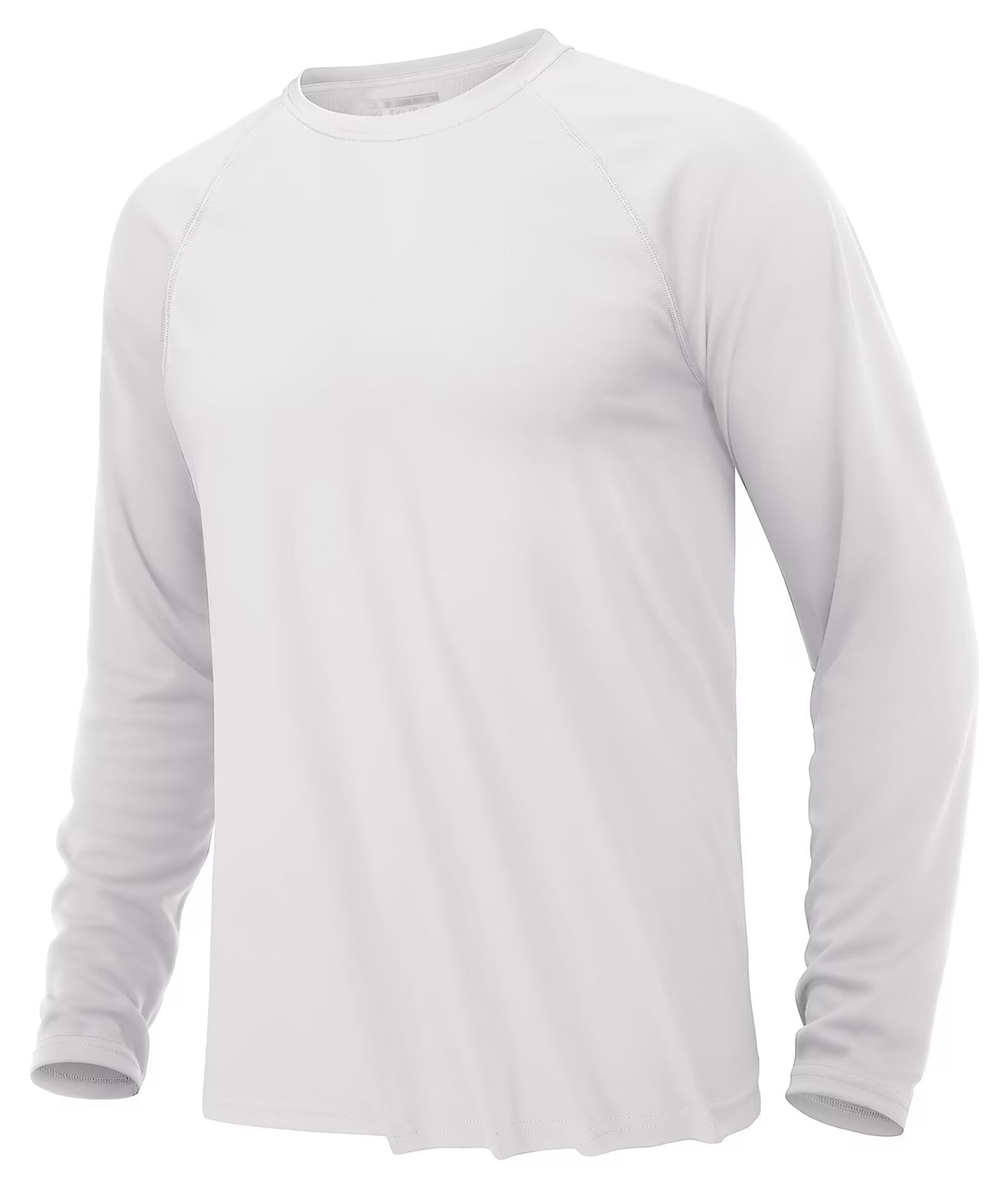 KEFITEVD T-Shirt Herren Langarm UV Schutz UPF 50+ Leicht Schnelltrocknend Funktionsshirt Sommer Surf Shirt Longsleeve Outdoor Shirt Laufshirt