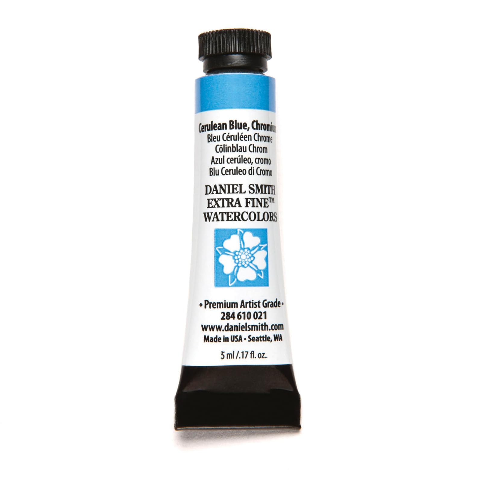 Daniel Smith Watercolour 5 ml Tube (S2) - Cerulean Blue, Chromium (021)