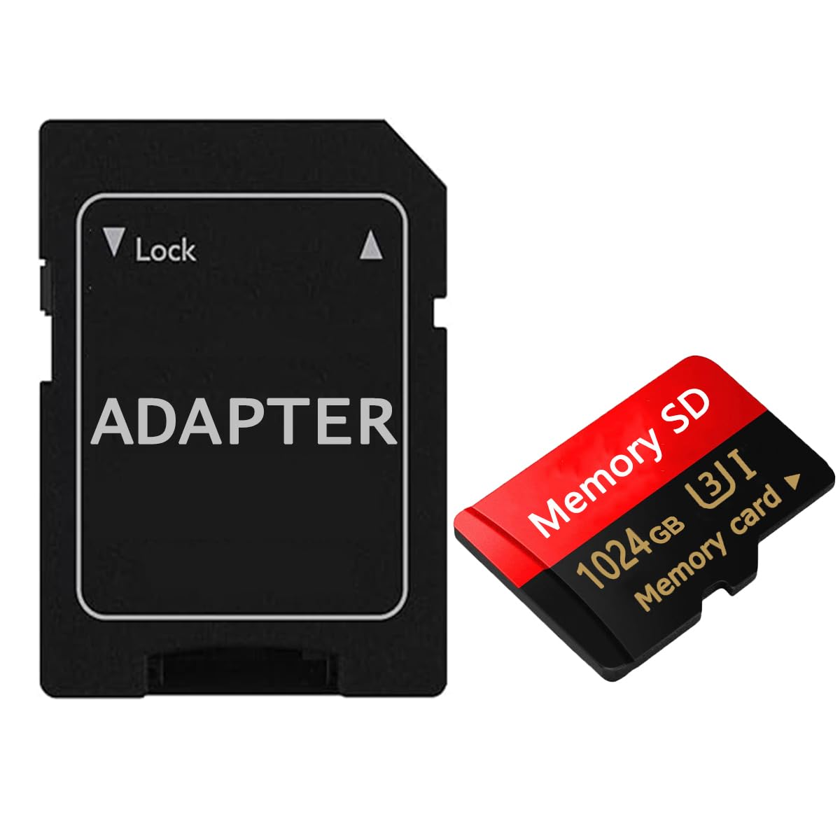 Scheda SD 1024GB - Card Alta Velocità Scheda TF 1024GB Impermeabile Memoria SD Mini Memory Card con Smartphone/Fotocamera/Tablet/Drone/Smart TV