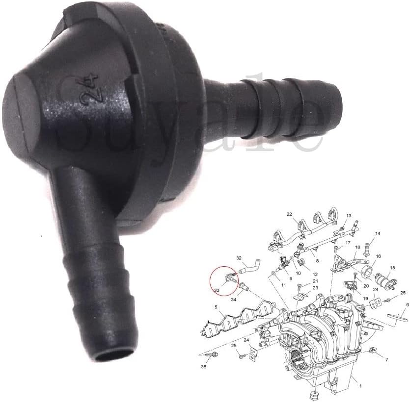 Miniatura 2 de 55568437 Para Chevrolet Cruze Colector de admisión Válvula de retención unidireccional 56547926 Sonic Aveo Astra Buick Excelle Opel Adecuado para