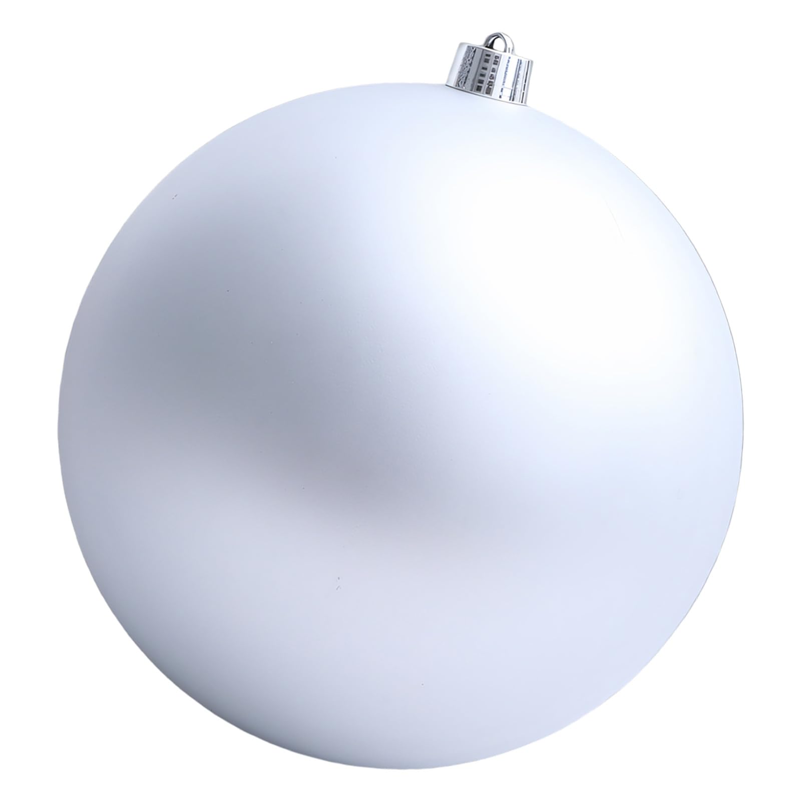 Shatterproof Matte Silver Christmas Sphere Ornament Plastomer Christmas Baubles for Holiday Tree Wreath Mantels Door Display Dull Silver Holiday Ornamentation