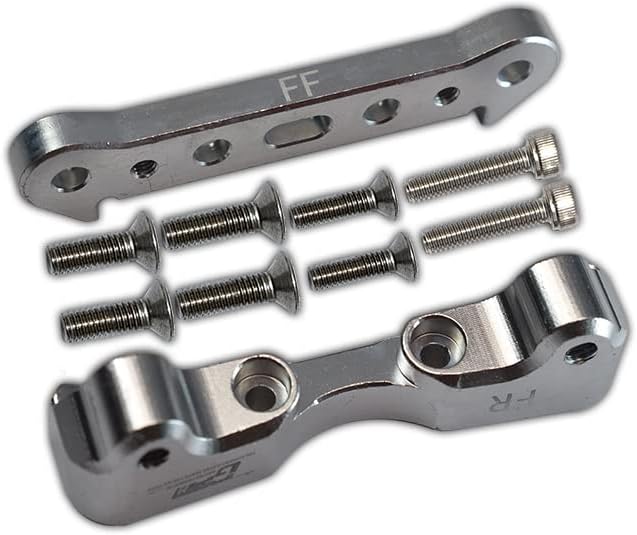 10Pc Set Upgrades Arrma 1/5 Kraton 8S Blx Ara110002T1/T2 Aluminum Front Lower Suspension Mount RC Cars by GPM