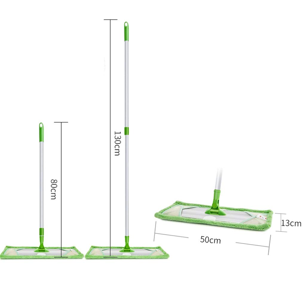 fregona Fregona de piso de microfibra para limpieza de madera dura 360 Mop húmedo de polvo giratorio con mango extendido de aluminio, paño de almohadillas de trapeador lavables reutilizables