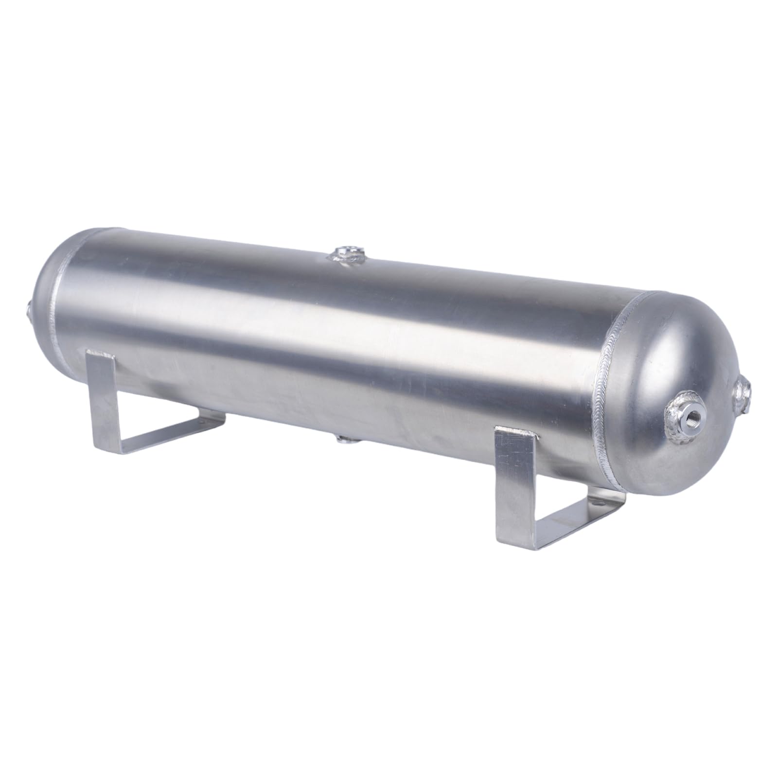 ZHSYMX 5 Gallon (18 Liter) 6 Ports Compressed air Storage Tank air Ride Receiver Tank for Air Ride Suspension Car Train Truck Horn Silver