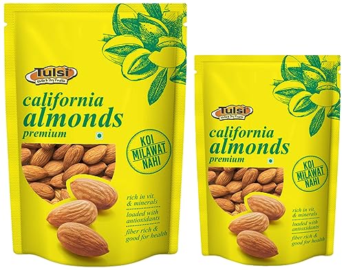 Image of Tulsi California Almonds 500g + Tulsi California Almonds Premium, 200g