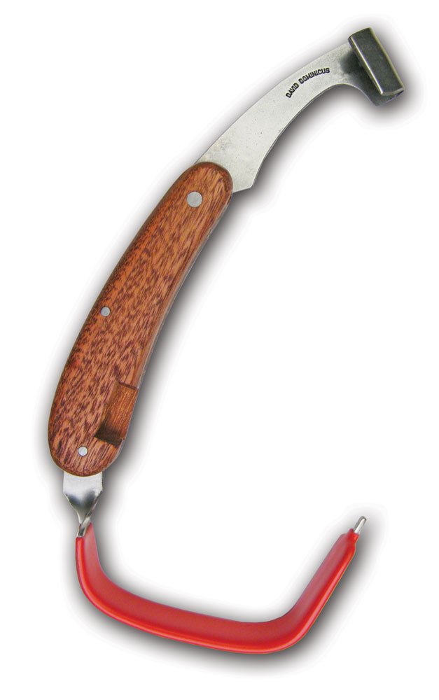 Otter Baumreißer, Gärtnermesser mit Edelholzschalen, Carbonstahl, Holz, Garten/Holz