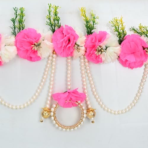 Alampata Toran Bandarwal for Home Decor Stylish Wall Hanging for Entrance Door, Main gate, Wedding Retiual, Office Door, Pooja Room, Living Room, Home Decoration (Dark Pink) (B0CVBDC8S4) Amazon Price History, Amazon Price Tracker