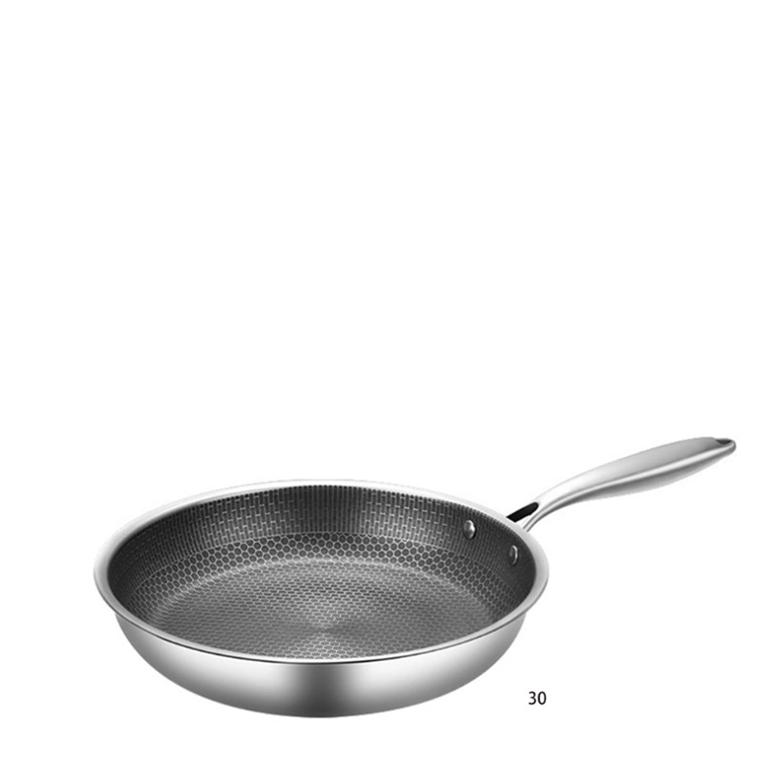 ,Saucepan Stainless Steel Material Frying Pan Pot Cookware Choose Fried Steak Pot Honeycomb Kitchenware Wok