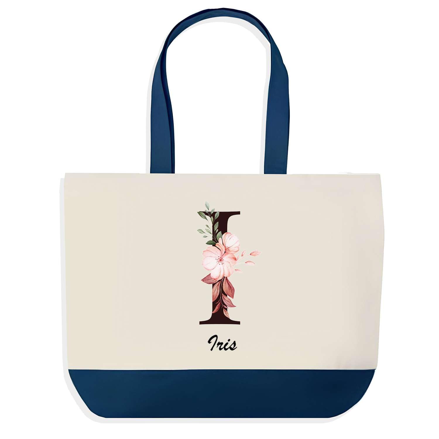 Grand Sac de Course Provision Bleu Iris pour Marché et Quotidien