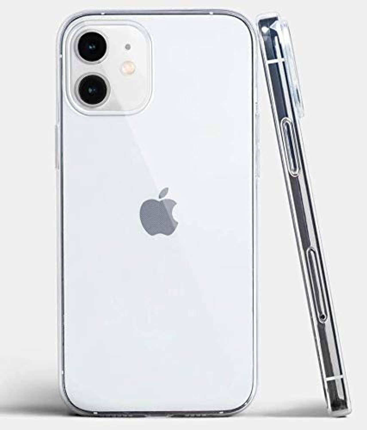 ExpressB® For iPhone 12 Mini Case Cover Clear Soft TPU Silicone Case [Slim & Thin] Crystal Clear TPU Gel Case Clear iPhone 12 Mini Transparent Case -Clear