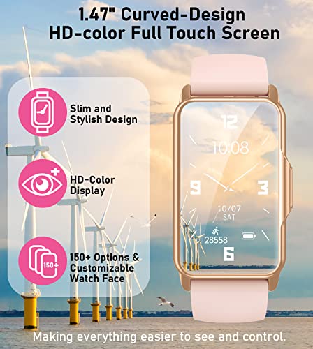 Mindrose H80 Smart Watch Health Fitness Tracker With 24/7 Heart Rate, Blood Oxygen Blood Pressure Sleep Monitor, 115 Sports Modes, Step Calorie Counter Pedometer Ip68 Waterproof thumb #1