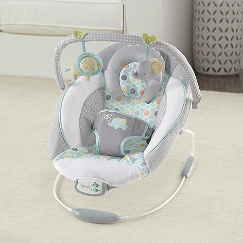 Ingenuity Soothing Baby Bouncer Infant Seat with Vibrations, -Toy Bar & Sounds, 0-6 Months Up to 20 lbs (Morrison) - image 8
