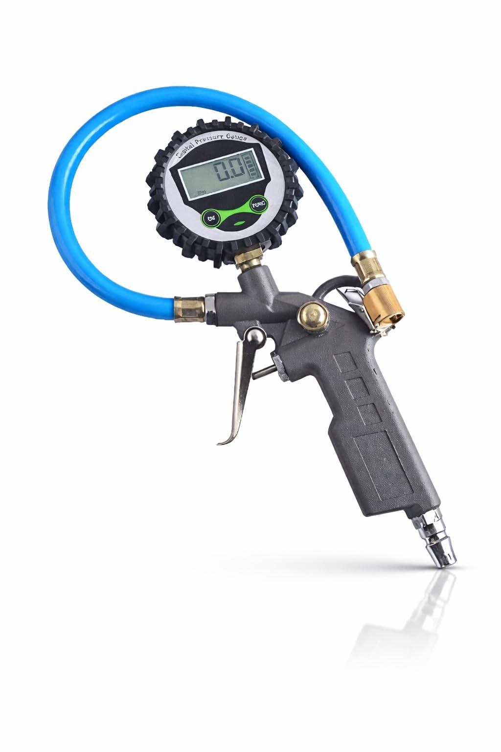 Digital Tire Pressure Gauge Inflator Gun with LCD Display, Heavy Duty Air Compressor Tool with Brass Nozzle & Flexible Hose, Accurate PSI Meter for Car, Bike, Motorcycle & Bicycle Tires-image-13