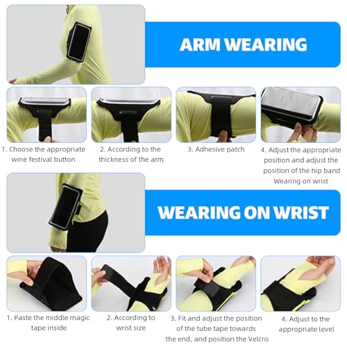 Image of Proberos Running Armband for Men & Women, 6.7'' Touchscreen, Phone Holder with Zipper Pouch, Key /Card Pocket, Adjustable Sweatproof Gym Sports Arm Band, Lightweight & Secure Fit for Workouts