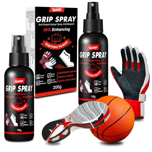 Spray Antideslizante, 200g Spray para Mejorar el Agarre en las Pistas, Mejora el Rendimiento en la Pista y la Tracción Antideslizante, Spray Adhesivo para Guantes, Zapatos, Golf, Tenis, No Tóxico