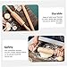 Hoement Baking Rolling Pin Solid Wood Roller Pizza and Bread Smooth for Easy Use Kitchen Tool for All Types
