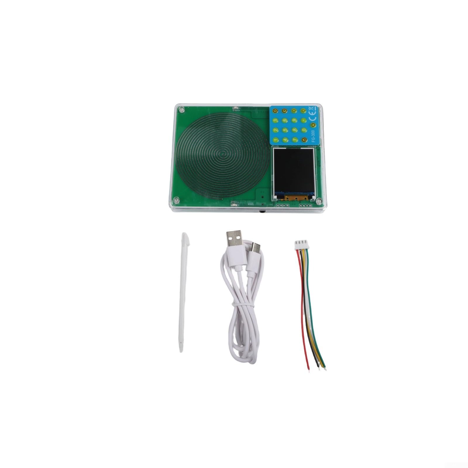 FG-300 Einstellbarer Frequenzgenerator 0,01 Hz - 200 kHz Ultra Niederfrequenzgenerator Resonator Schallfrequenzmaschine mit USB und Acrylgehäuse für Schlaf, Yoga, Meditation, Stressabbau