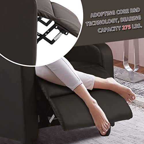 image for BestMassage Recliner Chair for Living Room Modern Wingback Sofa Home T