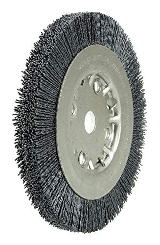 Image of Weiler 31134 Burr-Rx 6 inch Narrow Face Wheel, .026 /120CG Crimped Fill, 5 /8 inch-1 /2 inch Arbor Hole, Made in The USA (Pack of 2)