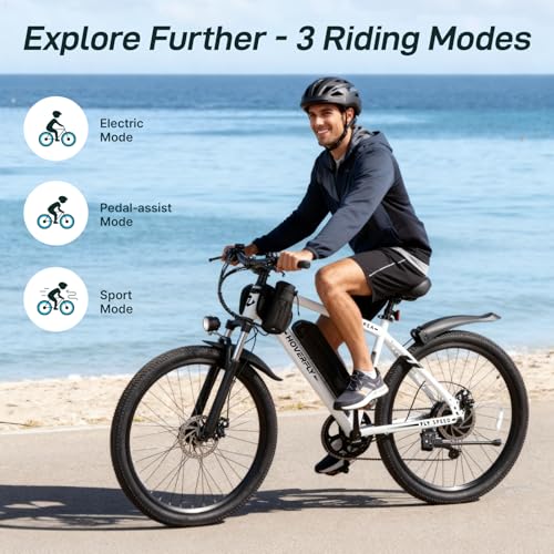 HOVERFLY OUREA 26″ Electric Bike for Adults, 750W Peak Motor
