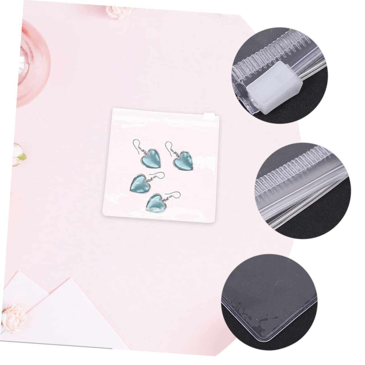 100pezzi Sacchetti Zipper Pvc Buste Per e Piccole Impermeabili e Anti-ossidazione Per Conservazione e Organizzazione